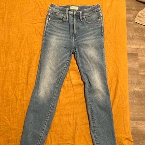 Madewell high rise skinny cropped pant
